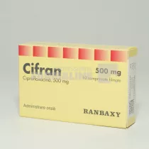 CIFRAN x 10 COMPR. FILM. 500mg RANBAXY UK LIMITED - TERAPIA