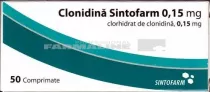CLONIDINA SINTOFARM 0,15 mg x 50 COMPR. 0,15mg SINTOFARM SA