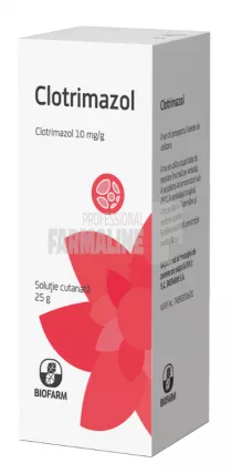 Clotrimazol Solutie cutanata 25 g