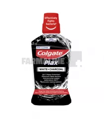 Colgate Plax White + Charcoal Apa de gura 500 ml