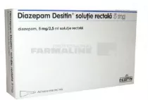 DIAZEPAM DESITIN R SOLUTIE RECTALA 5 mg x 5 SOL. RECTALA 5mg/2,5ml DESITIN