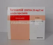 FUROSEMID 20 mg/2 ml x 5 SOL. INJ. 10mg/ml ZENTIVA SA