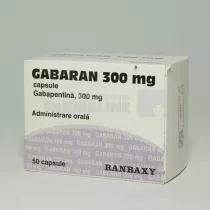 GABARAN 300 mg x 50 CAPS. 300mg RANBAXY UK LTD.- TERAPIA