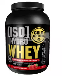 Gold Nutrition Iso Hydro Whey capsuni 1 kg