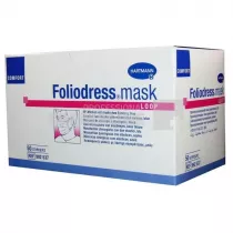 Hartman Foliodress Mask Comfort Loop Masca chirurgicala albastra 50 bucati