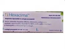HEXACIMA X 1 - SERINGA PREUMPLUTA (0,5 ML) SUSP. INJ. IN SERINGA PREUMPLU FARA CONCENTRATIE SANOFI PASTEUR SA
