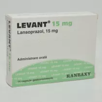 LEVANT 15 mg x 14 CAPS. GASTROREZ. 15mg RANBAXY UK LTD. - TERAPIA
