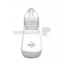 Minut Baby TR 2011101 Biberon PP cu tetina de silicon 0+ si capac lapte 150 ml