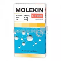 Molekin Vitamina C 1000 mg + Rutin 25 mg + Zinc 10 mg 30 comprimate filmate
