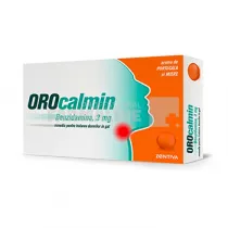 Orocalmin cu aroma de portocala si miere 3 mg 20 pastile