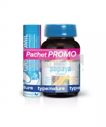 Pachet Enzymes Papaya Complex 90 tablete + Gastromil 20 comprimate