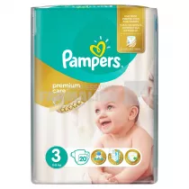 Pampers Premium Care New Born Scutece nr.3 5-9 kg 20 bucati