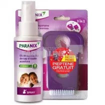 Paranix Spray pentru eliminarea paduchiilor de cap si oualor acestora 100 ml + Pieptene Gratis