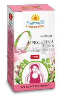 Quercetina 500 mg + Vitamina D3 F195 30 capsule