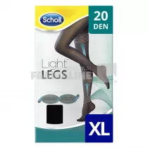 Scholl Light Legs Ciorapi compresivi 20 DEN negru "XL"