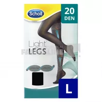Scholl Light Legs Ciorapi compresivi 20 Den negru "L"