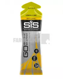 Sis Go Isotonic gel energizant cu aroma de lamaie si lime 60 ml