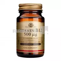 Solgar Vitamina B12 500 mcg 50 comprimate