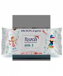 Touch Kids Servetele umede antibacteriene 70 bucati