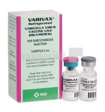 Varivax pulbere şi solvent pentru suspensie injectabilă în seringă preumplută Vaccin cu virus varicelic
