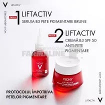 Vichy Liftactiv crema de zi B3 impotriva petelor pigmentare brune SPF50 50 ml
