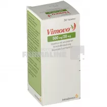 VIMOVO 500 mg/20 mg x 30 COMPR. ELIB. MODIF. 500 mg/20 mg ASTRA ZENECA AB