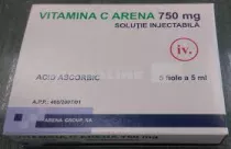 VITAMINA C ARENA 750 mg x 5 SOL. INJ. 750mg ARENA GROUP S.A.