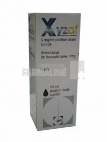 XYZAL x 1 PIC. ORALE, SOL. 5mg/ml UCB PHARMA GMBH