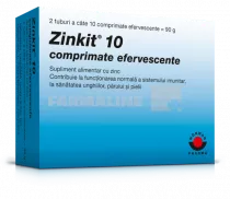 Zinkit 10 mg 20 comprimate efervescente