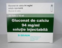 Gluconat De Calciu 94mg Ml X 20 Sol Inj 94mg Ml B Braun Melsungen A Pret 37 20 Lei
