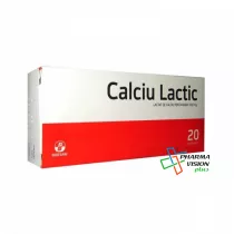 CALCIU LACTIC * 20 comprimate -  BIOFARM