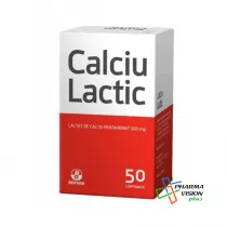 CALCIU LACTIC * 50 comprimate - BIOFARM