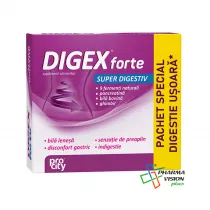 DIGEX FORTE SUPER DIGESTIV * 10 capsule + servetele antibacteriene - FITERMAN PHARMA