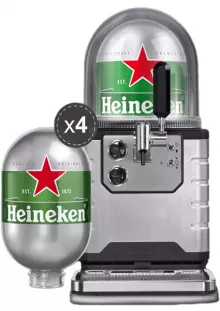 Dozator Amigo Heineken Blade 8L + 4 butoaie cadou / Amigo Heineken Blade Sorcsap + 4 db. ingyen hordo