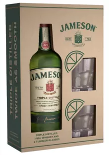 Pachet Jameson 0.7L 40% +2 Pahare