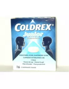 Coldrex Junior , 16 comprimate filmate (Hipocrate)