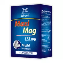 MaxiMag 375mg Mg+B6 ,30 capsule