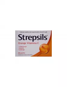 Strepsils vitamina C , 24 comprimate