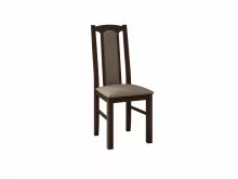 SET MASĂ EXTENSIBILĂ WENUS 1 blat oval laminat,nuc, cadru si picioare din lemn de fag,160x200cm, cu 4 scaune BOSS 7, tapitate