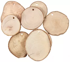Discuri din lemn cu orificiu