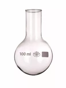 Balon de sticla cu fund rotund de 100 ml cu gat ingust