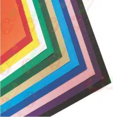 Carton ondulat colorat- galben