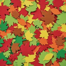 Frunze colorate din spuma
