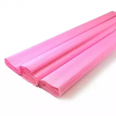 Hartie creponata - 50 x 250 cm roz