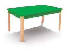 Masa ERGO verde dreptunghiulara - color - 64 cm