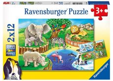 Puzzle Zoo, 2x12 piese