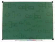 Tabla magnetica verde 120 x 200 cm