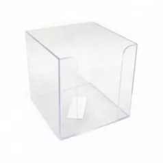 Suport din plastic transparent pentru cub hartie 9*9*9 cm Ark