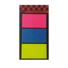 Stick index plastic 45*25 mm, 3 culori neon*20 file EVOffice