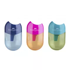 Ascutitoare plastic simpla cu container Apple Trend Faber-Castell